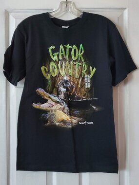 SWAMP PEOPLE GATOR COUNTRY OFFICIALLY LICENSED ANVIL TSHIRT S NWT